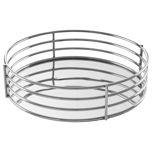 Astro Silver Mirrored Round Tray