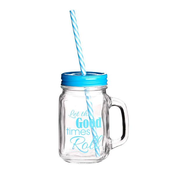 Bocal Good Times Square Mason Jar Mug