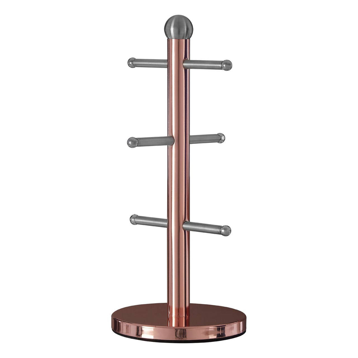 Hirano 6 Cup Mug Tree - Copper Finish