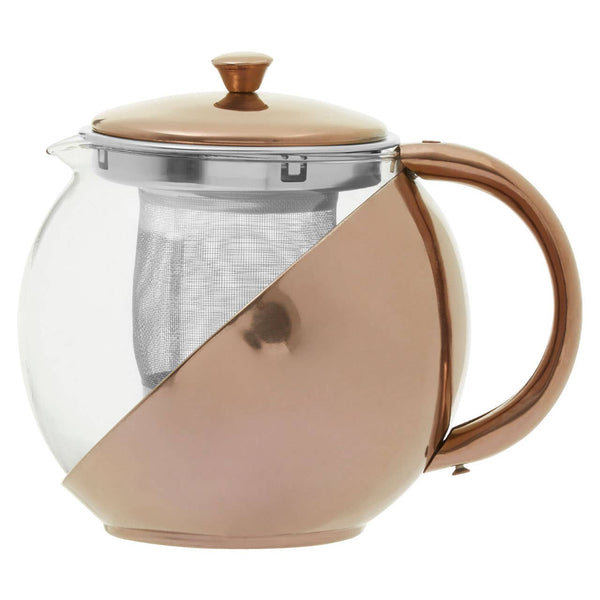 Fuso Stainless Steel Teapot With Copper Finished Infuser