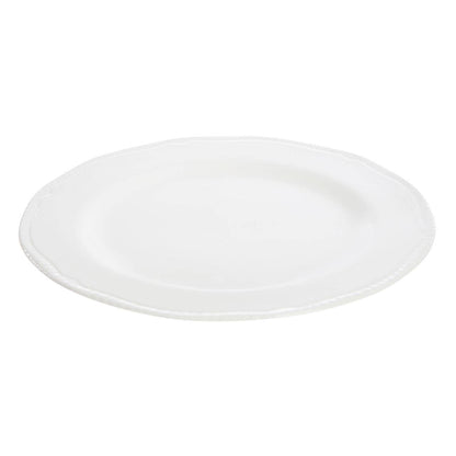 Quinn Large Embossed White Plate
