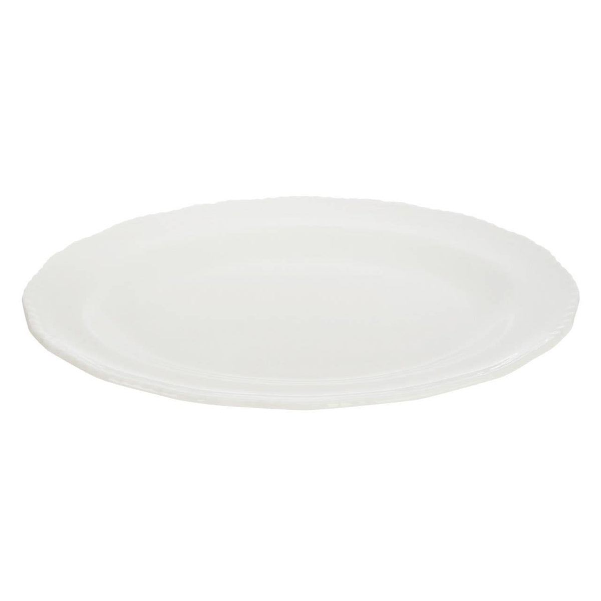 Quinn Embossed White Platter