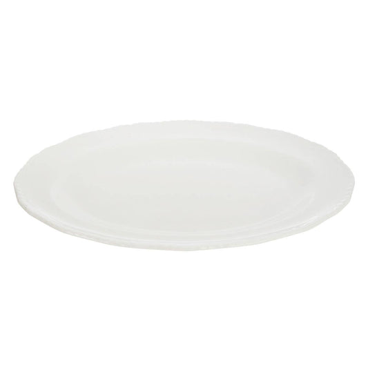 Quinn Embossed White Platter