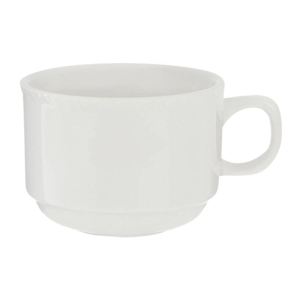 Quinn Embossed White Cup