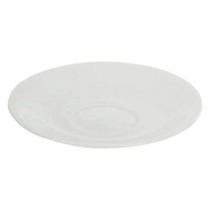 Quinn Embossed White Saucer