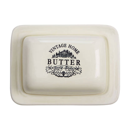 Vintage Home Cream Butter Dish