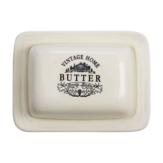 Vintage Home Cream Butter Dish