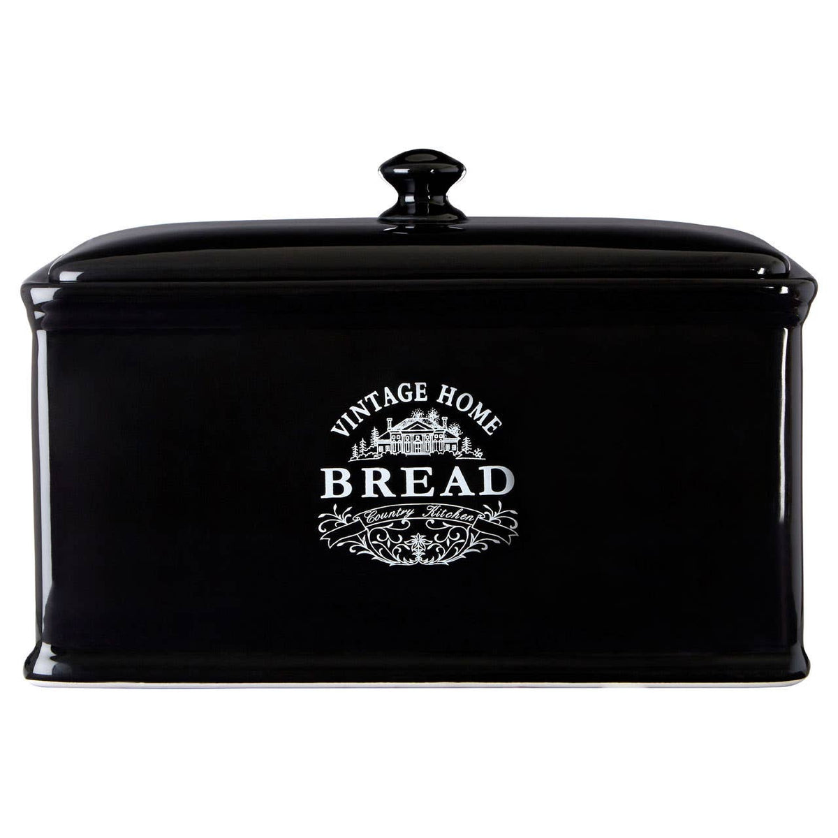 Vintage Home Black Dolomite Bread Crock