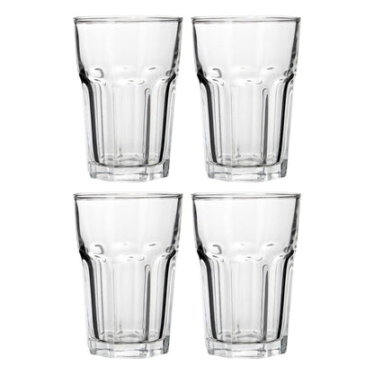 Euri Set of Four Clear Glass Tumblers 360ml