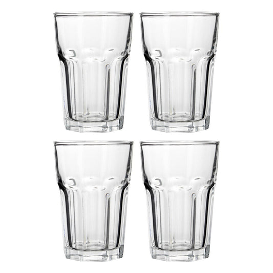 Euri Set of Four Clear Glass Tumblers 360ml