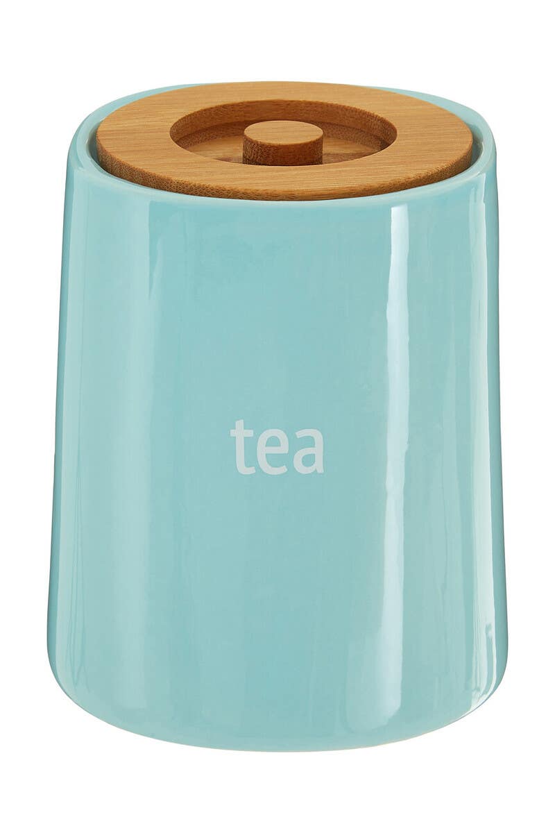 Fletcher Blue Ceramic Tea Canister