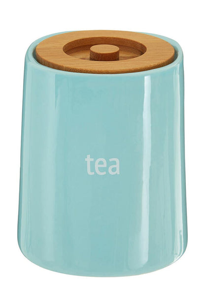 Fletcher Blue Ceramic Tea Canister