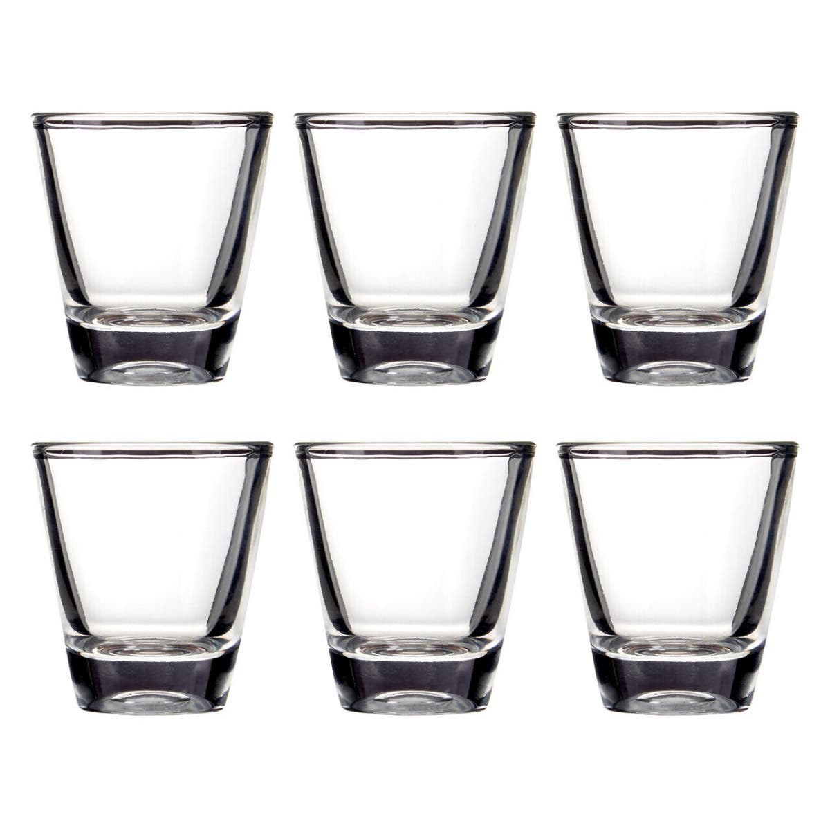 Euri Set Of 6 Clear Shot Glasses 25ml