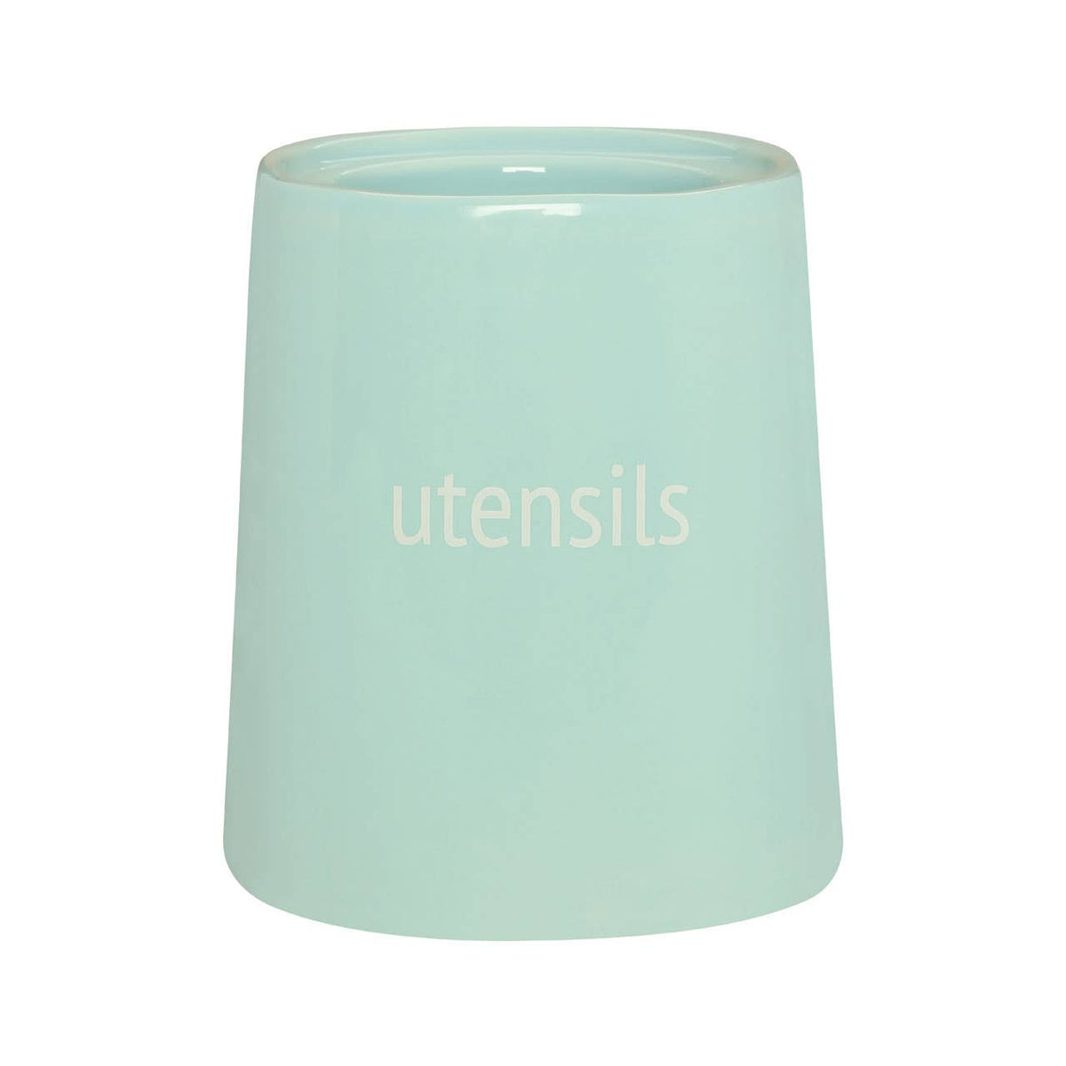 Fletcher Blue Ceramic Utensil Holder