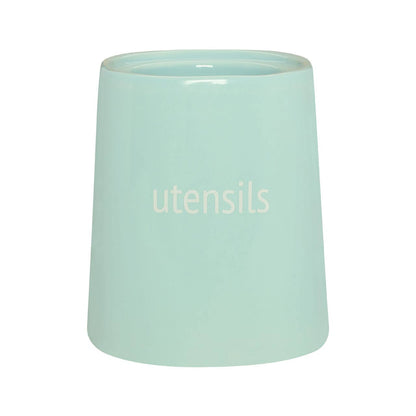 Fletcher Blue Ceramic Utensil Holder