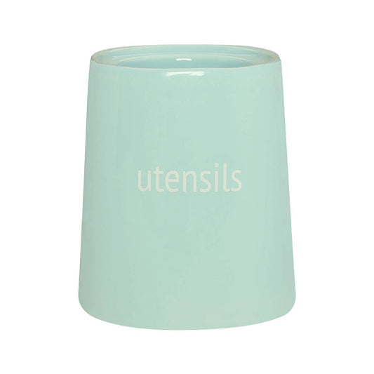 Fletcher Blue Ceramic Utensil Holder