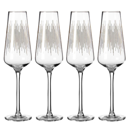 Jazz Champagne Glasses Set of 4