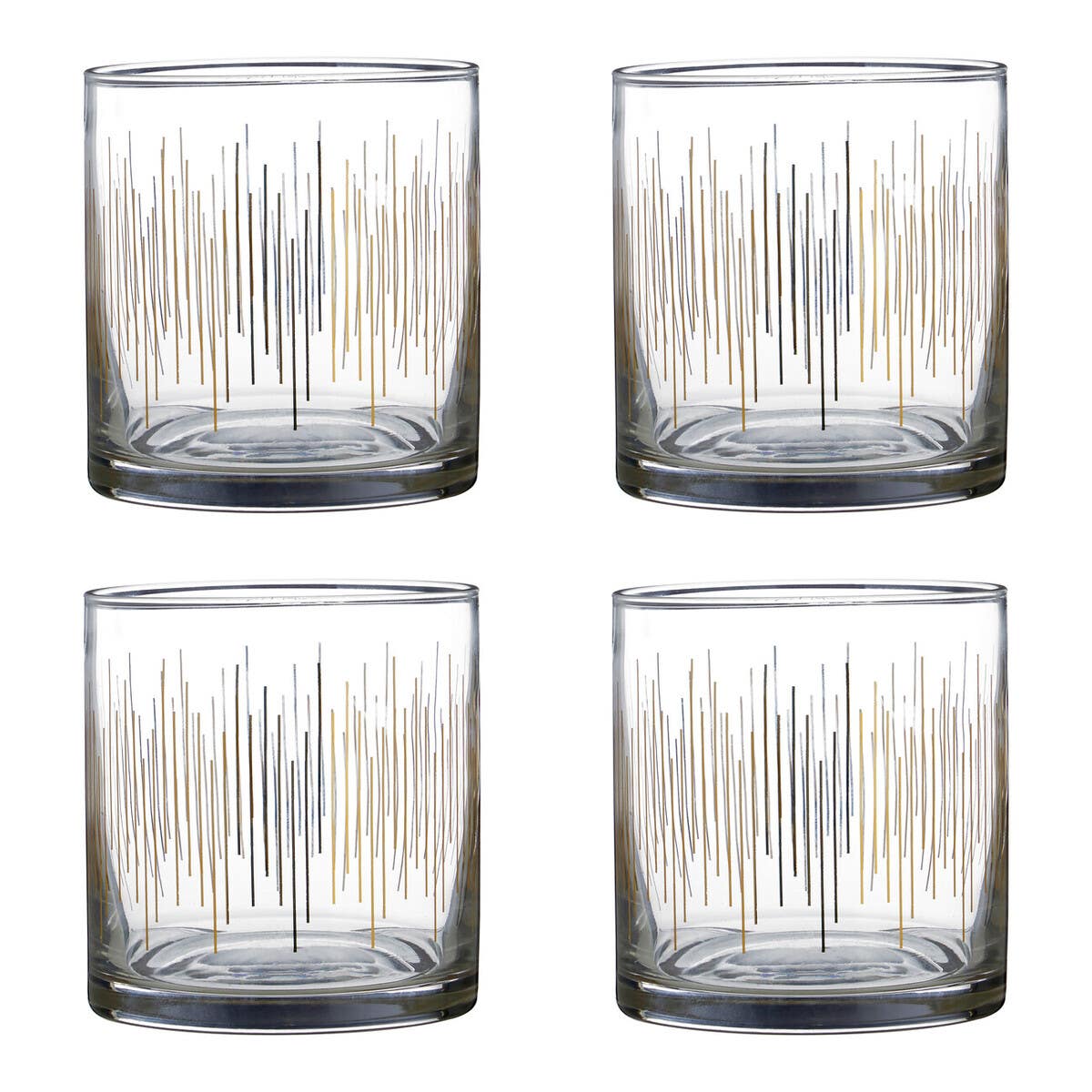 Jazz Glass Tumblers Set of 4