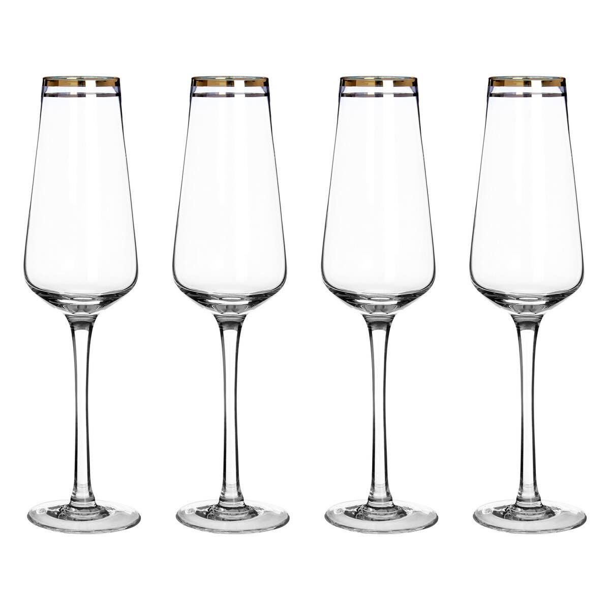 Set Of Four Charleston Champagne Glasses