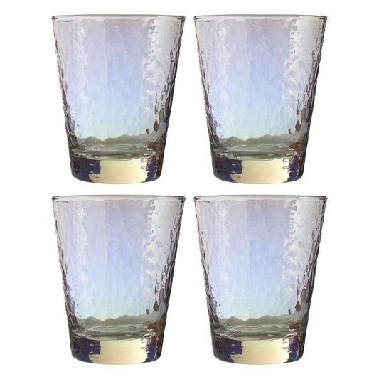 Aurora Set of 4 Lustre Glass Tumblers
