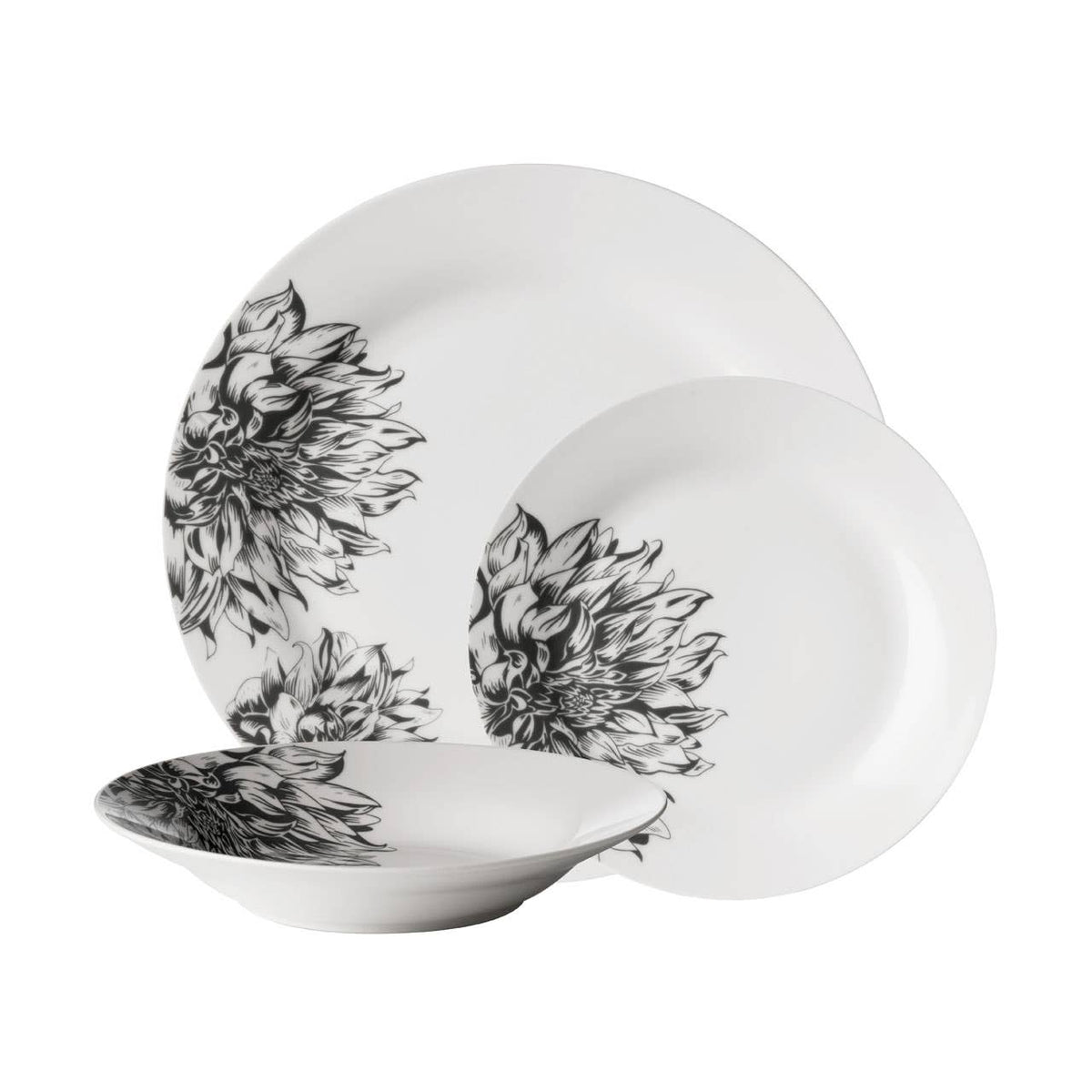 Avie Botanic 12 Piece Dinner Set