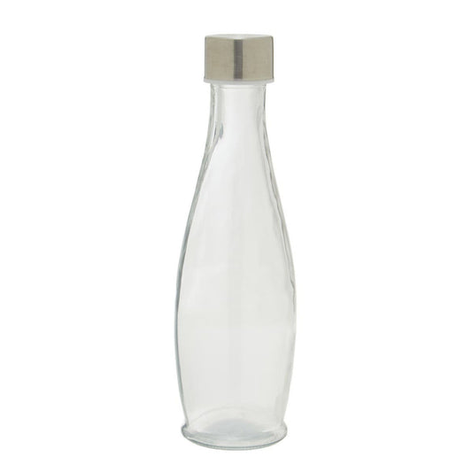 Dayla Clear Glass 550ml Bottle With Metal Lid