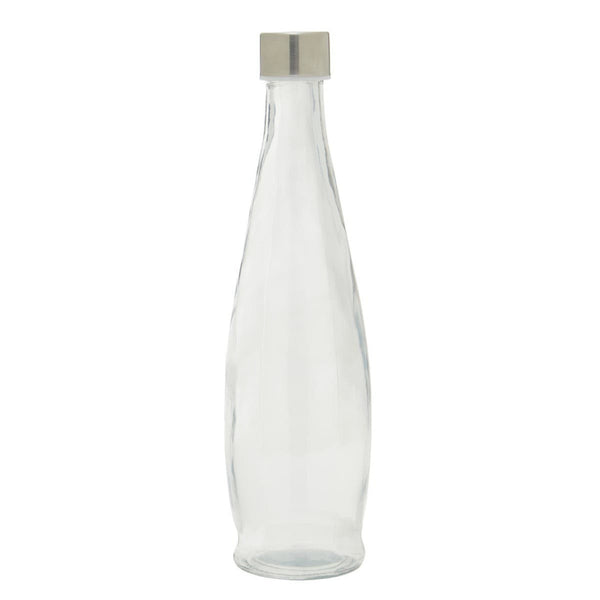 Dayla Clear Glass 1000ml Bottle With Metal Lid