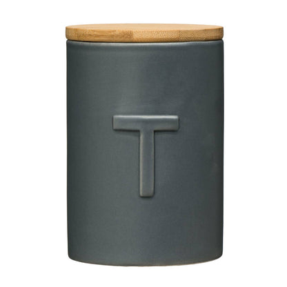 Fenwick Dark Grey Tea Canister