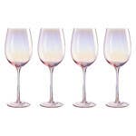 Frosted Deco Set Of 4 Wine Glasses