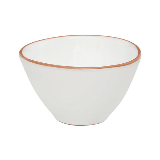Calisto Terracotta White Glazed Cereal Bowl