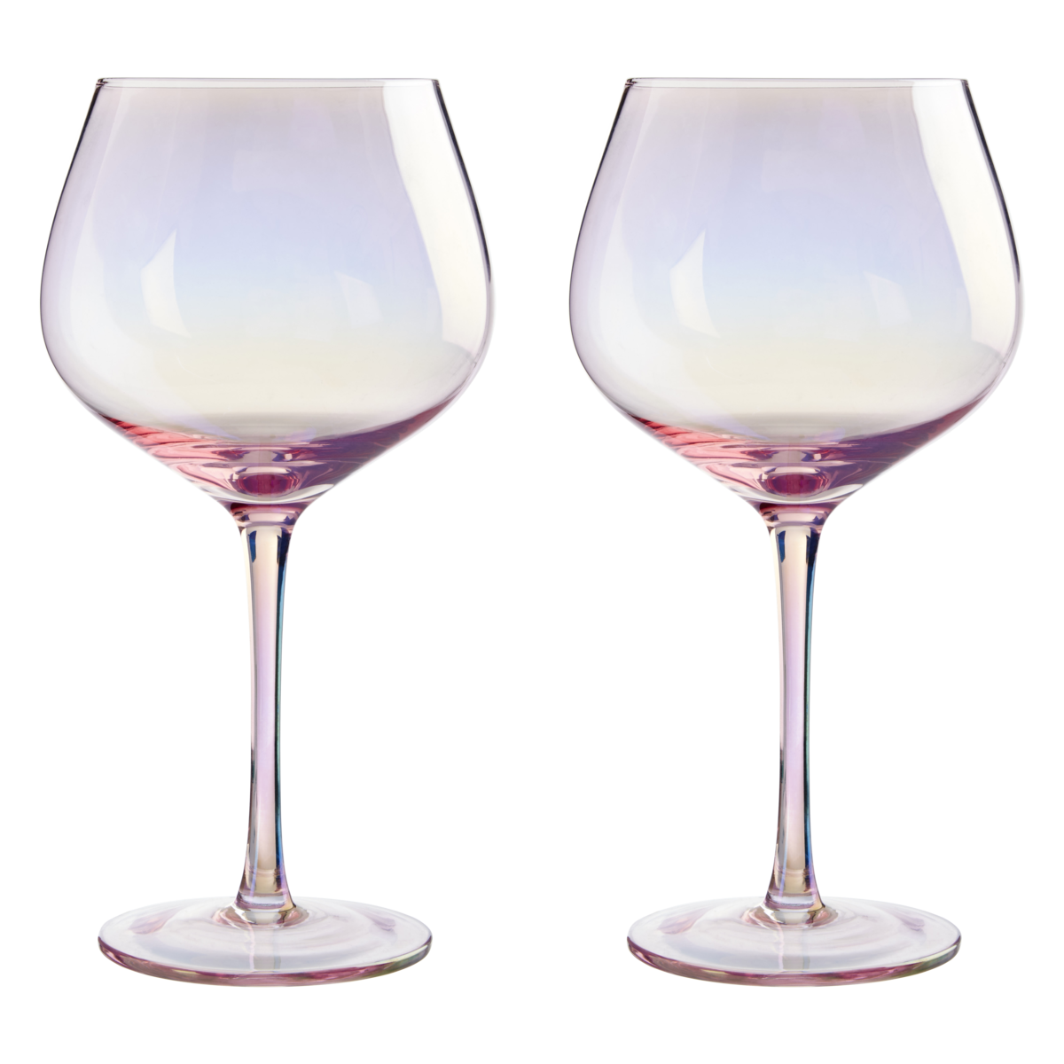 Frosted Deco Set Of 2 Gin Glasses