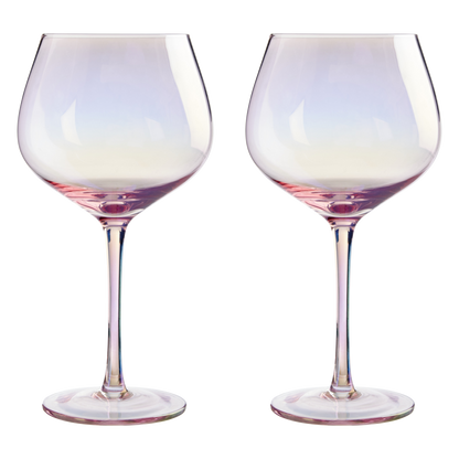 Frosted Deco Set Of 2 Gin Glasses