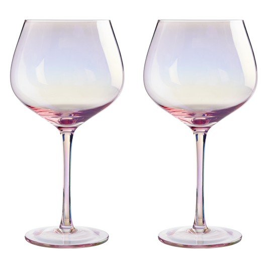 Frosted Deco Set Of 2 Gin Glasses