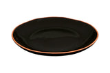 Calisto Black Glazed Terracotta Dinner Plate