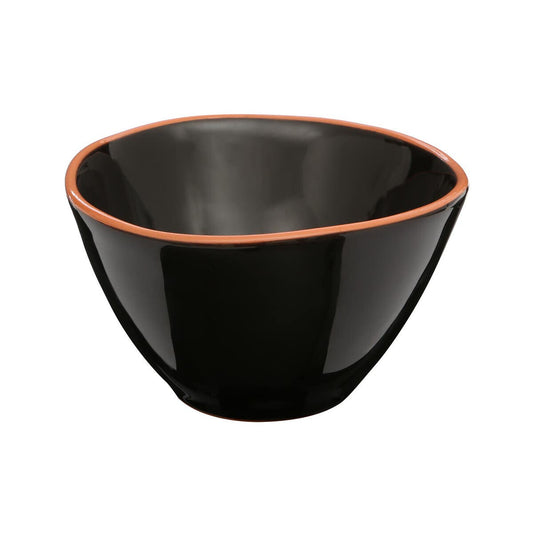 Calisto Black Glazed Terracotta Cereal Bowl