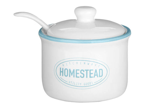 Homestead Sugar Pot With Lid And Spoon