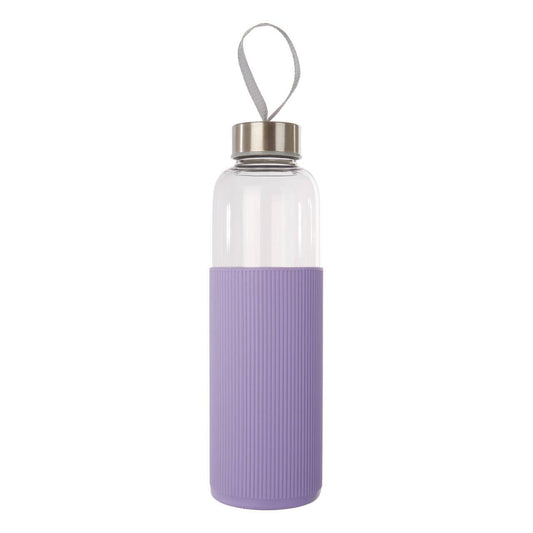 Mimo Glass Bottle With Purple Silicone Sleeve