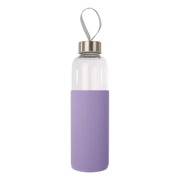 Mimo Glass Bottle With Purple Silicone Sleeve