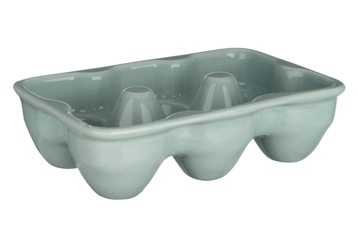 Emani Turquoise Ceramic 6 Egg Holder Tray