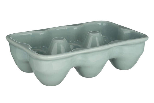 Emani Turquoise Ceramic 6 Egg Holder Tray