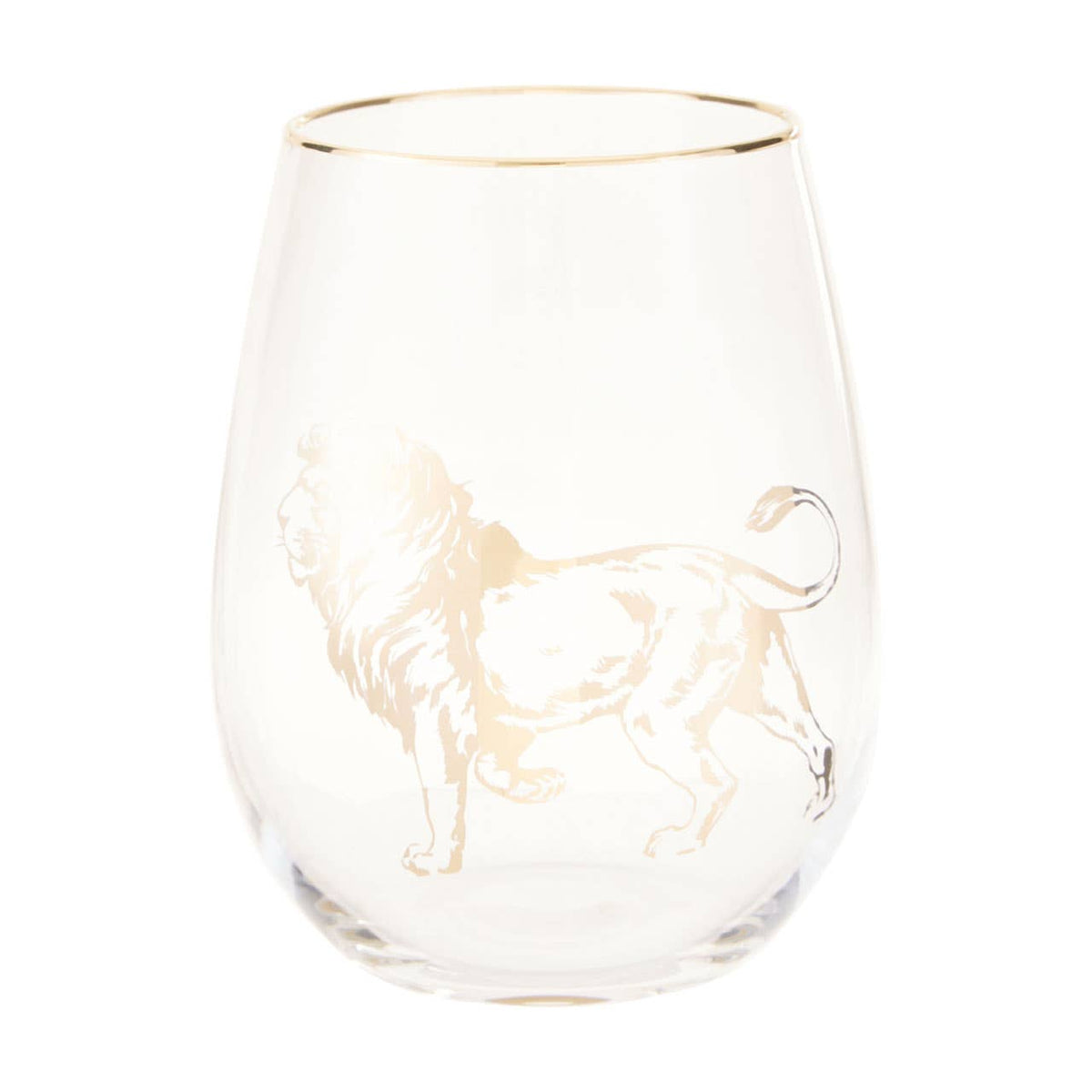 Nomi Gold Lion Curved Tumbler
