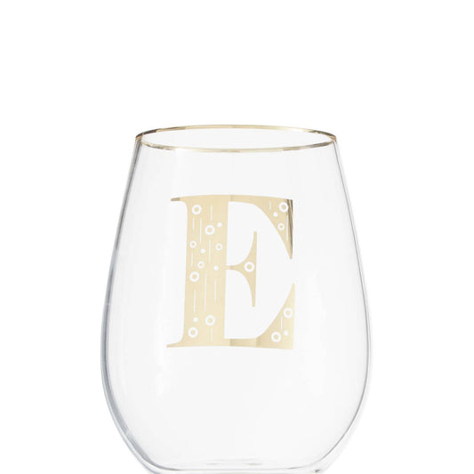 Claro Letter E  Curved Tumbler