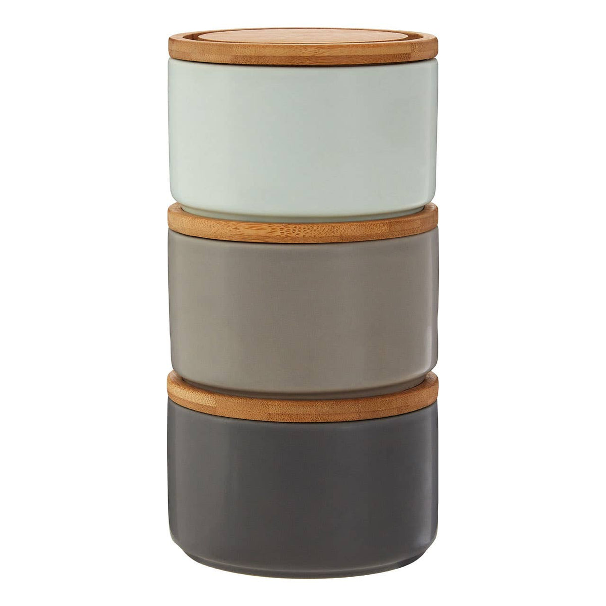 Fenwick Set of Three Stacking Canisters