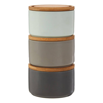 Fenwick Set of Three Stacking Canisters