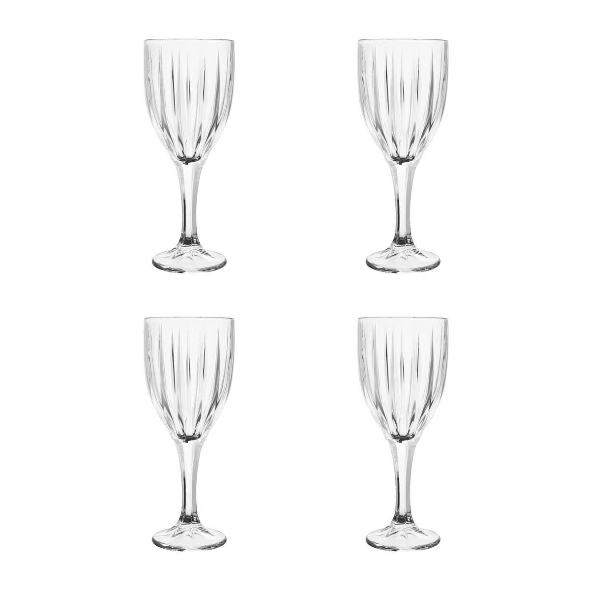 Beaufort Set of 4 Crystal  Wine Glasses