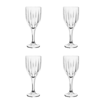 Beaufort Set of 4 Crystal  Wine Glasses