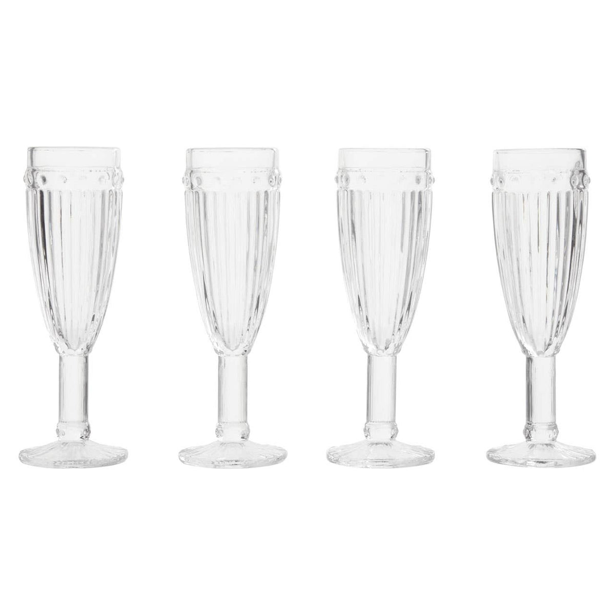 Auclair Set Of Four Champagne Glasses