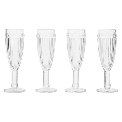 Auclair Set Of Four Champagne Glasses
