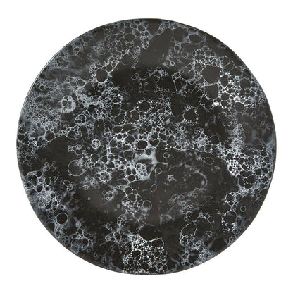 Hygge Black Marble Effect Dinner Plate