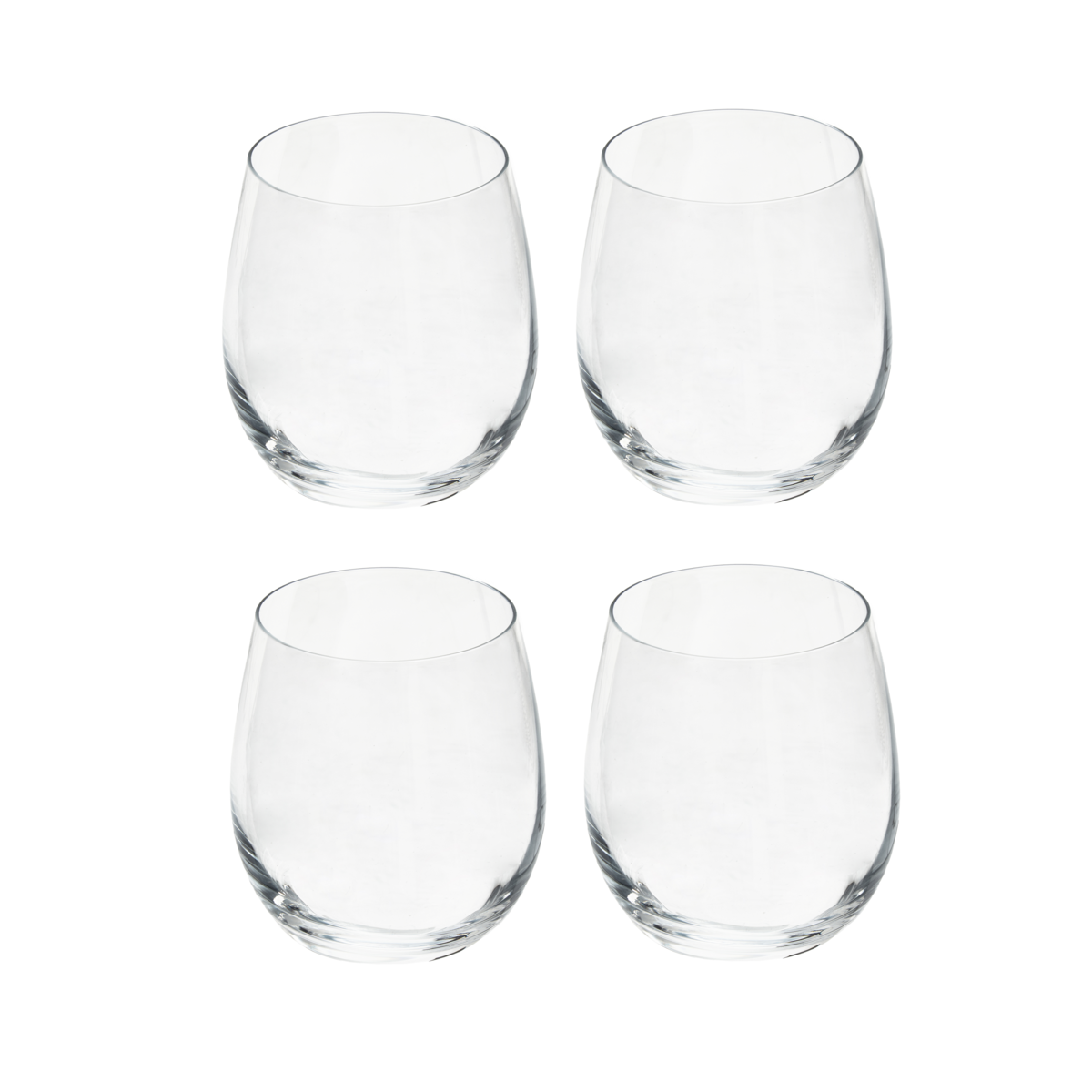 Ada Set Of 4 Small Crystal Tumblers